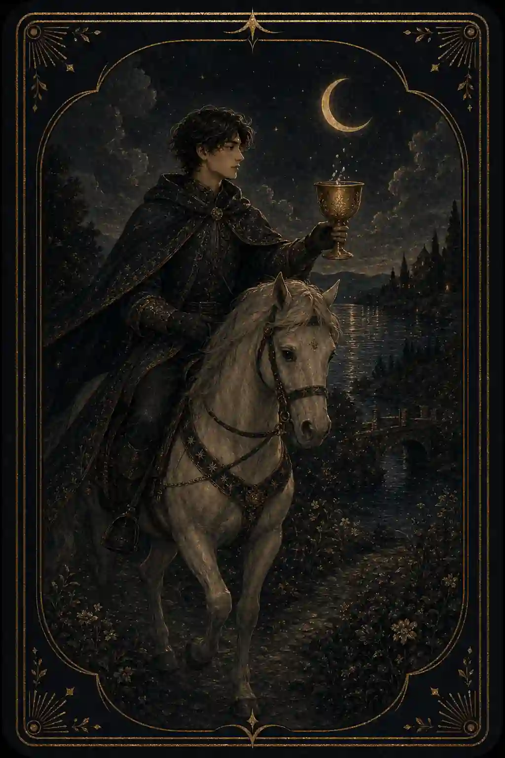cups 12 knight of cups