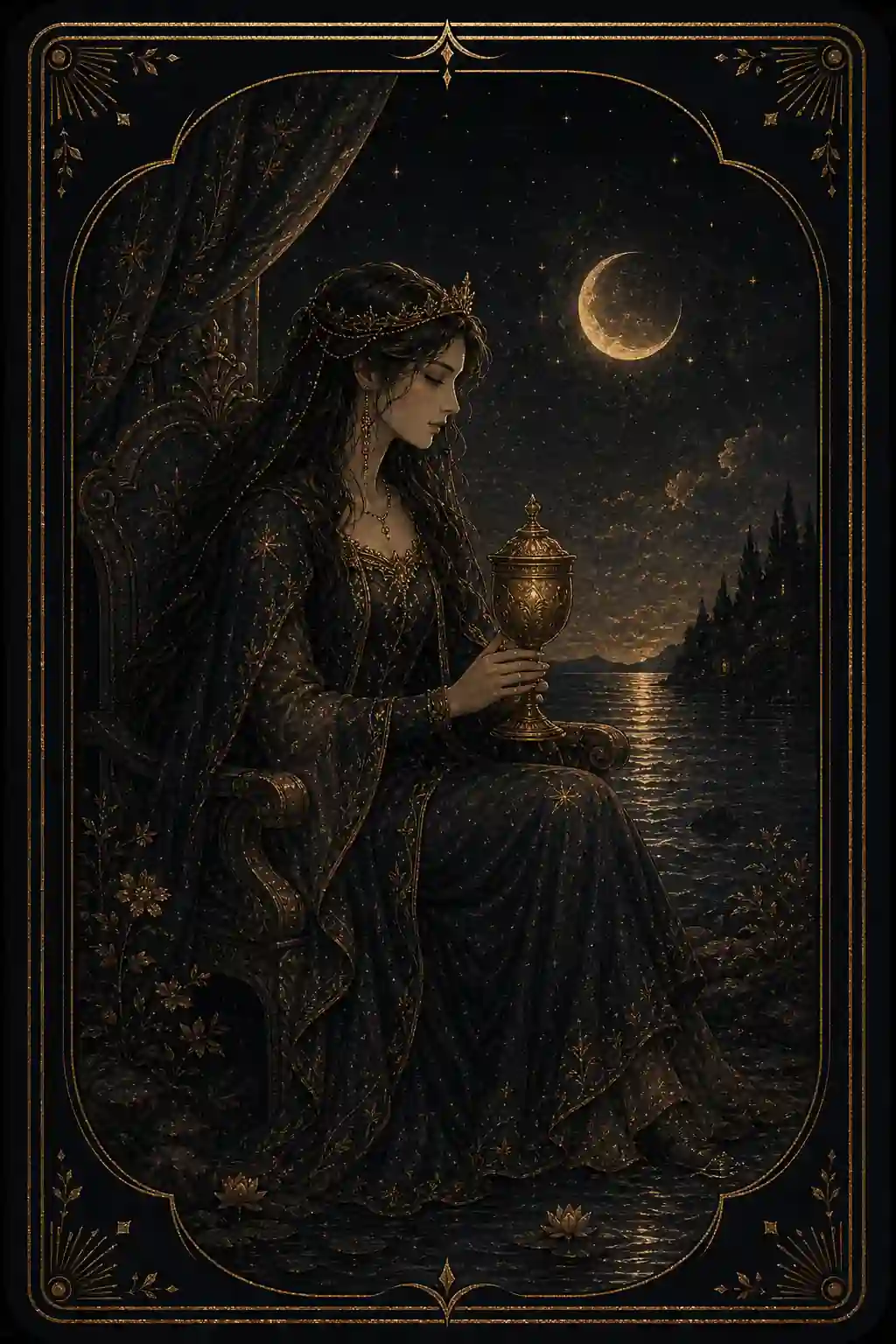 cups 13 queen of cups